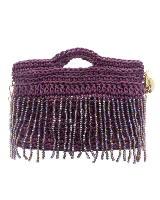 Wisteria Bag by Palette by Rishma in soft mauve — back view showing construction detail
