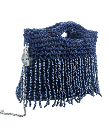 Bluebell Bag by Palette by Rishma in midnight navy — side profile