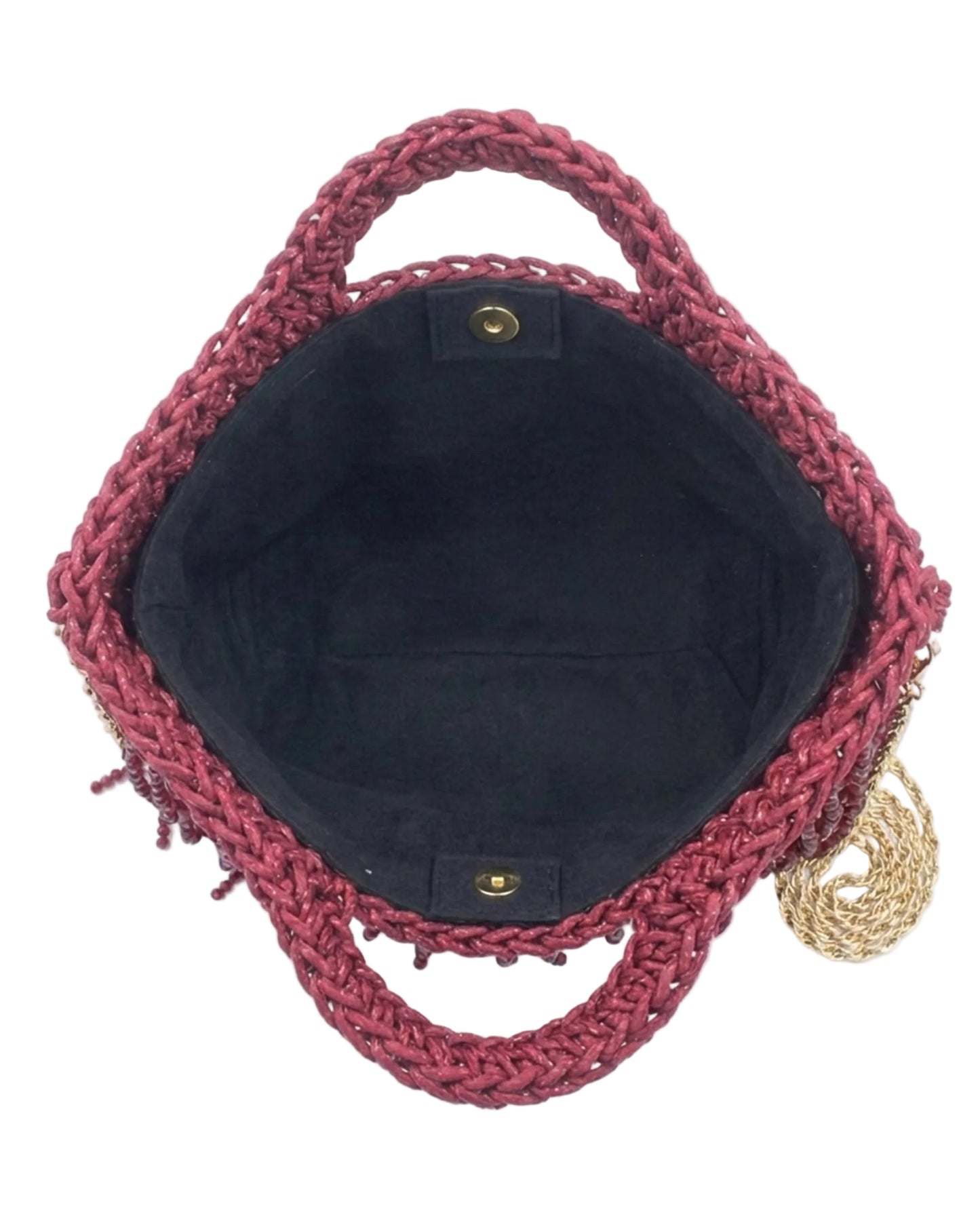Felt interior lining of Palette by Rishma Camellia Bag