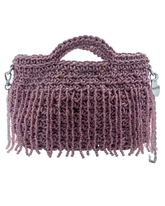 Dahlia Bag by Palette by Rishma in deep purple — back view showing construction detail