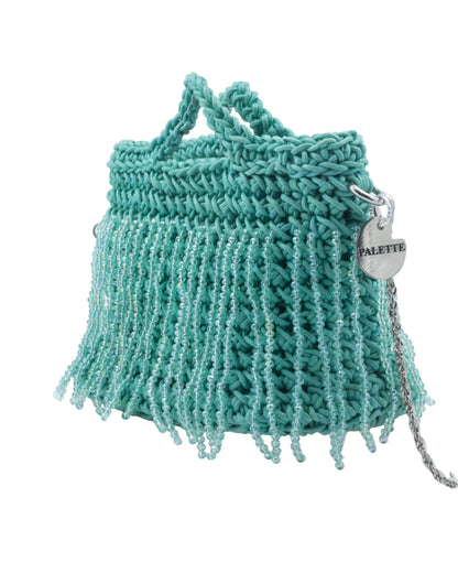 Laguna Lily Bag by Palette by Rishma in aqua — side profile