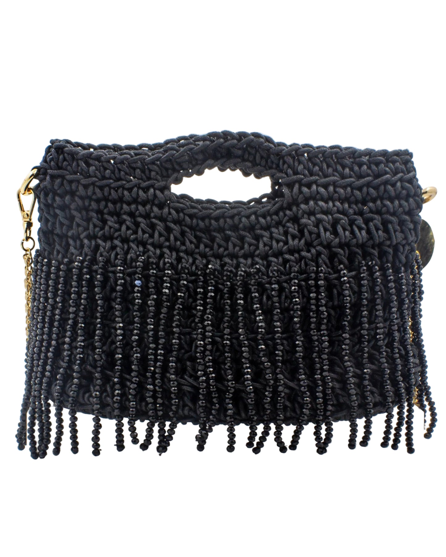 Midnight Iris Bag by Palette by Rishma in noir black — back view showing construction detail