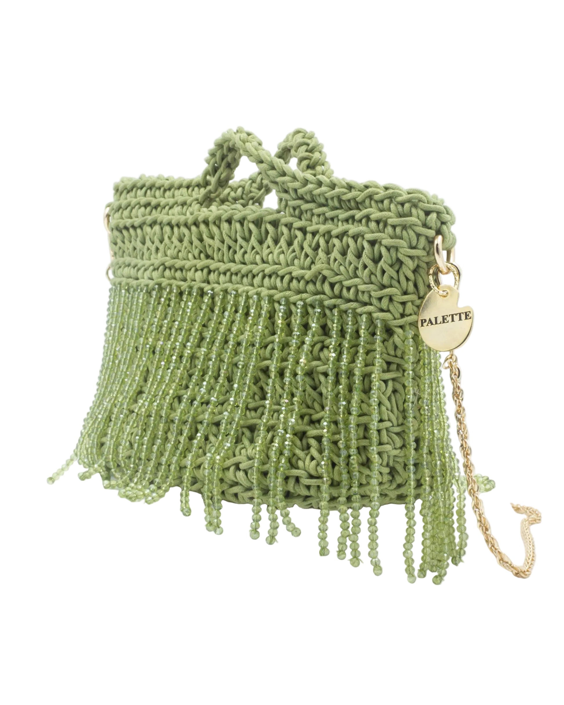 Olive Grove Bag by Palette by Rishma in moss green — side profile