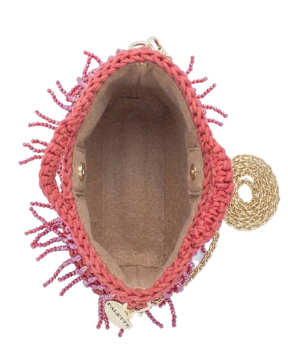 Felt interior lining of Palette by Rishma Poppy Bag