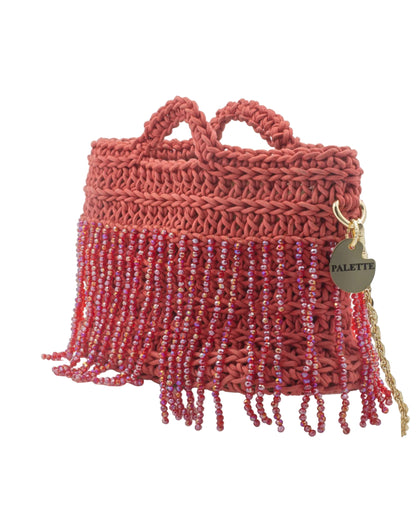 Poppy Bag by Palette by Rishma in scarlet red — side profile