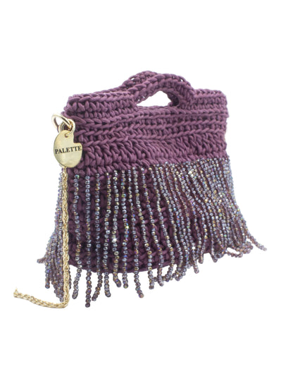 Wisteria Bag by Palette by Rishma in soft mauve — side profile