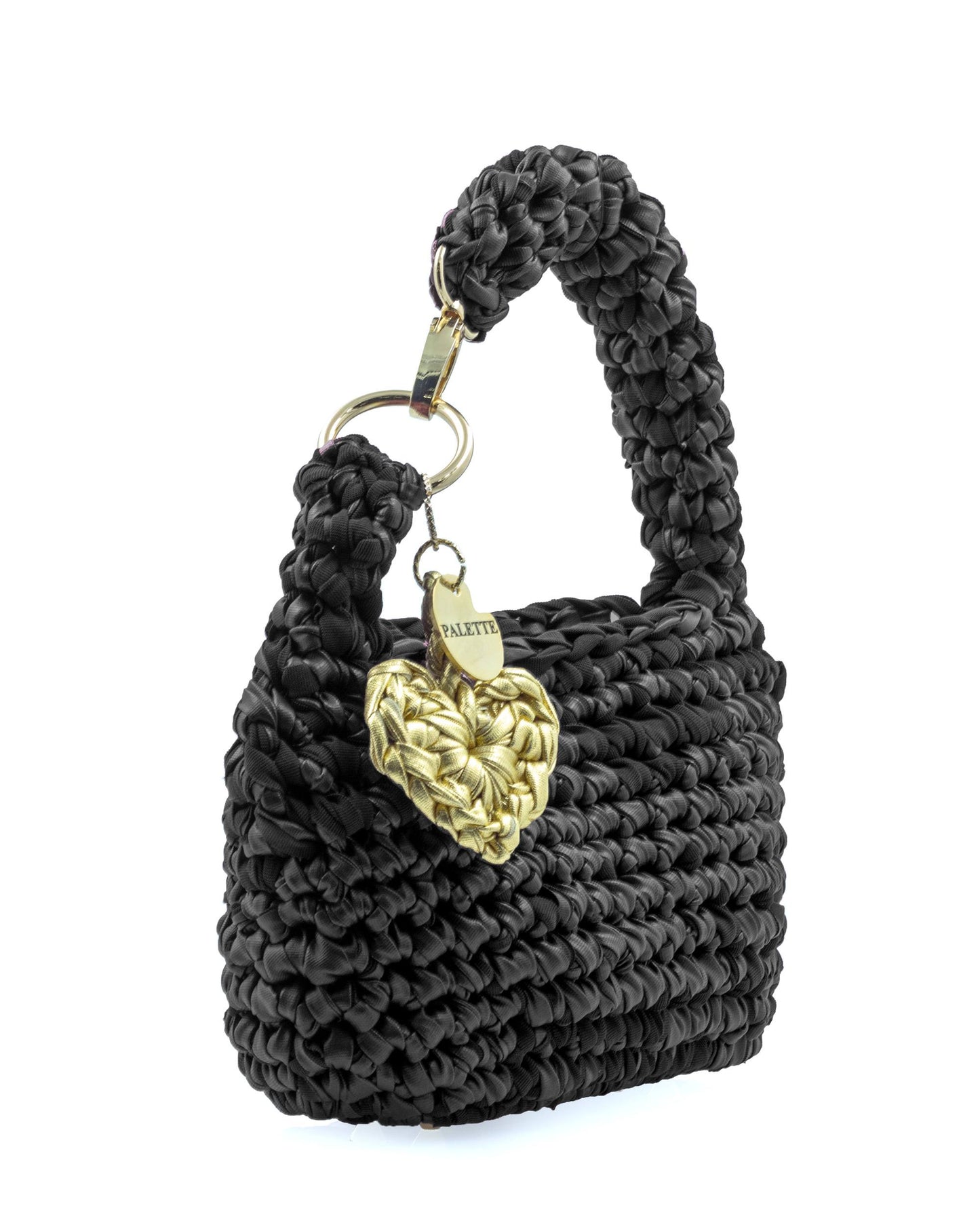 Noir Bag by Palette by Rishma in deep black — side profile