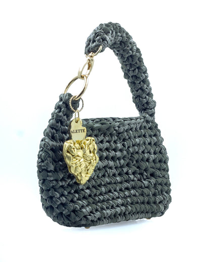 Sage Bag by Palette by Rishma in sage olive green — side profile