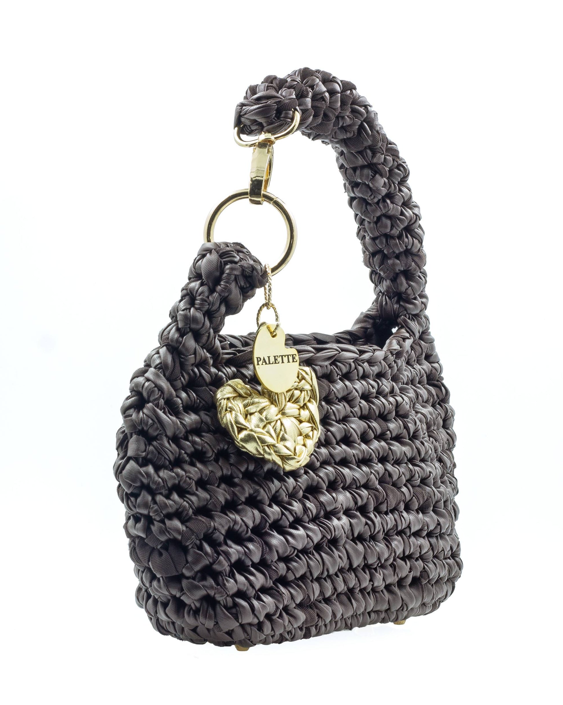 Umber Bag by Palette by Rishma in warm umber brown — side profile